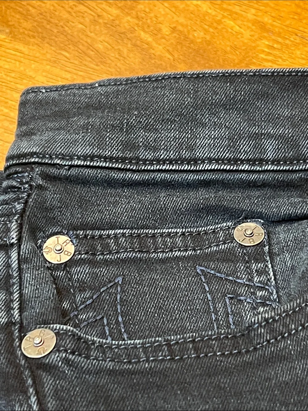 True Religion ROCCO Men’s Black Denim Jeans Size 36X34